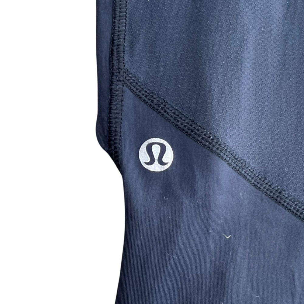 Lululemon Navy Blue Base Pace High-Rise Cropped Leggings 22" Size 4 - Picture 7 of 7